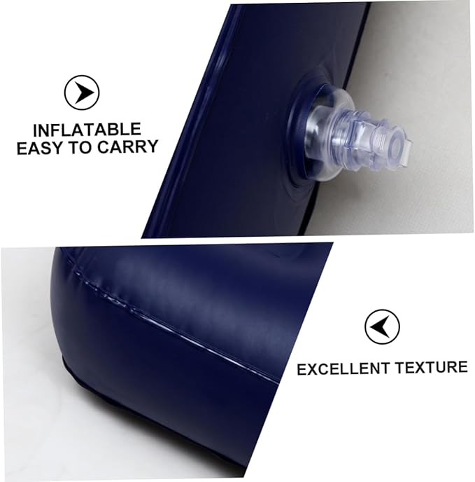 Mipcase 1Pc Inflatable Air Mattress Bed Portable Single Camping Cushion Foldable Travel Mat for Outdoor Use Odorless Breathable Easy to Clean for Camping and Road Trips
