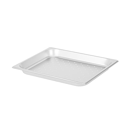 Restaurantware Hotel Pan 1 Count 1/2 Half Size Anti-Jam 1.2” Deep Freezable 24 Gauge Stainless Steel Steam Pan - Lid Sold Separately for Use in Commercial Kitchens Catering Event and Parties