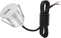1W Low Voltage LED Step Lights 3000K Recessed Mini LED In-ground Light IP67 Waterproof Landscape Lighting for Decks Stairs Yards Walls Gardens Patio DC12V/24V AC12V