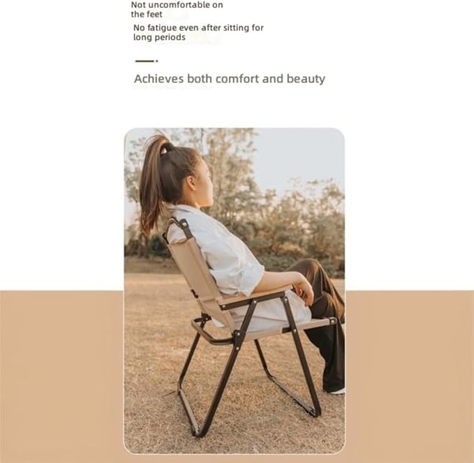 Portable Camping Chair Lightweight Folding Camping Chair with Carry Bag Durable Compact Outdoor for Adults Ideal for Beach Picnic Travel Sports