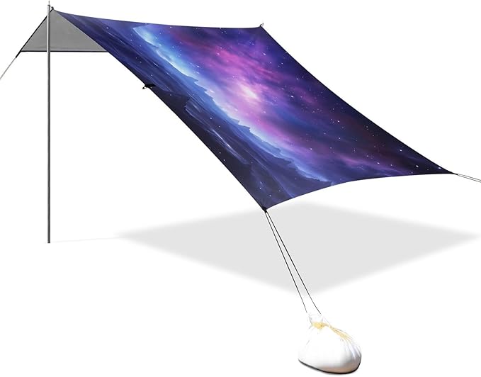 Universe Galaxy Nebula SpaceCamping Sun Shelters 9.2 x 10.5 FT Beach Canopy Tent Sun Shade with Carrying Bag for Camping Trips Fishing Backyard Fun or Picnics 21341006
