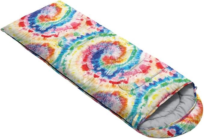 QOOMO Camping Sleeping Bags3 Season Warm &amp Cool WeatherLightweightWaterproof Sleeping Bags for Adults &amp KidsTravelingand OutdoorsCamping Gear Equipment