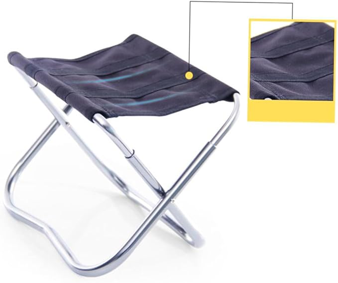 Folding Camping Stool Aluminum Alloy Heavy Duty Compact for Outdoor Activities Travel-Friendly