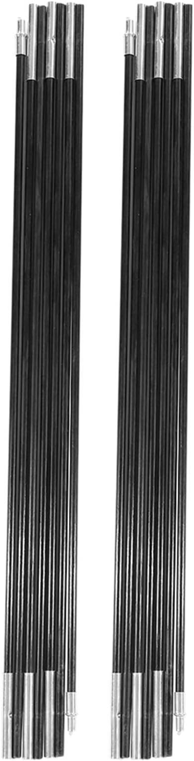 Fiberglass Tent Poles 3.96M 2 Pieces Universal Fiber Glass Tent Rod Tarp Poles for Awnings Portable Lightweight Replacement Poles for Camping Hiking Accessories