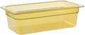 Cambro 34HP H-Pan Hot Food Pan Third-Size 3-13/16 Quart Amber