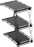 Camping Foldable Storage Rack Outdoor Tabletop Camping Stand Portable Easy to Install Cookware Storage Rack for Barbecue Three Layers