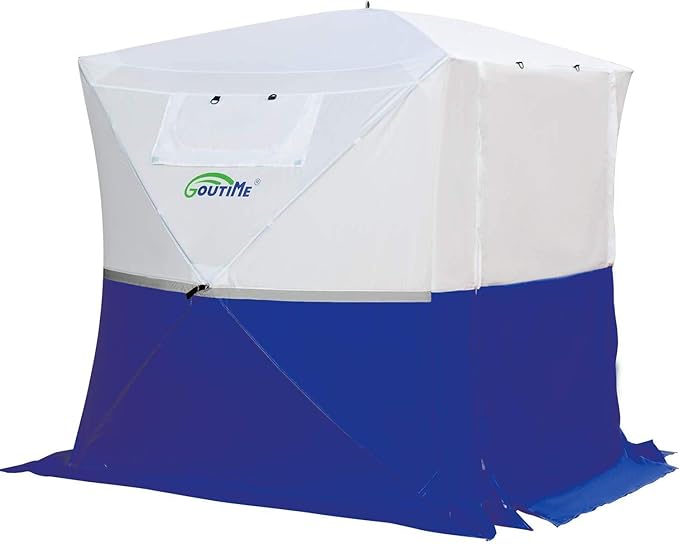 Goutime Professional Work TentInstant Pop-Up Canopy Tent 2x2m Heavy-Duty Portable Shelter for Construction Site Outdoor Workshop Warehouse &amp CampingBlue