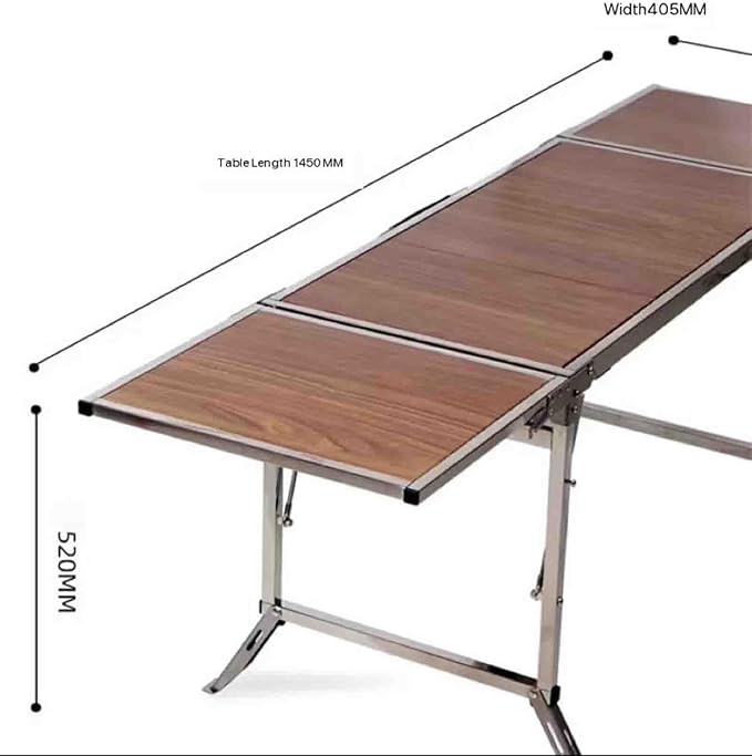 Outdoor Stainless Steel Multi-Function Table Hydraulic Folding Table Camping Tea Barbecue Dining TableCamping Mobile Kitchen Console
