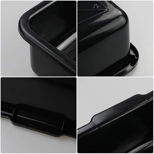 4-Pack Large Plastic Bus Box 23 L Plastic Commercial Tote Box Bus Tubs Black