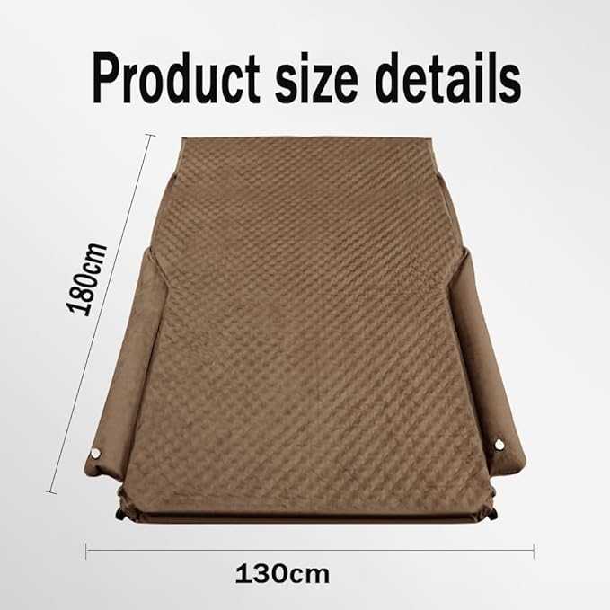 Car Air Mattress for MG SUV Marvel R/MG HS/MG ZS SUV ZS11 Foldable Thickening Quick Rebound Self-Driving Camping Travel Trunk MattressBrown-Without Pillow