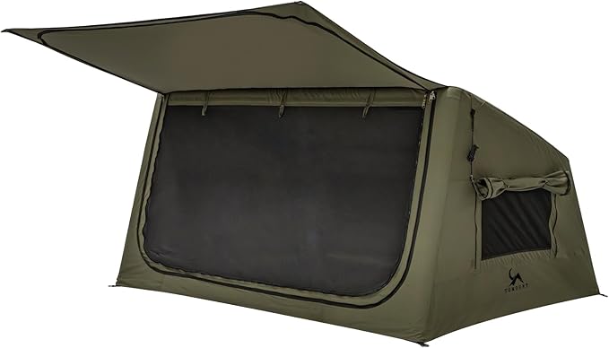 TOMOUNT Inflatable Canvas Tent with PumpEasy Setup Blow Up Tent for Camping