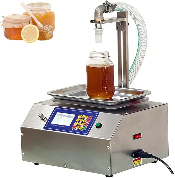 Automatic Liquid Honey Filling Machine 20ml-10000ml Stainless Steel Paste Viscous Liquid Bottling Intelligent Bottle Filler Machine for Pear Syrup Chocolate Sauce