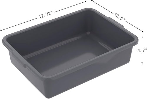 12 Packs Plastic Bus Tubs 15 L Restaurant Commercial Bus Box