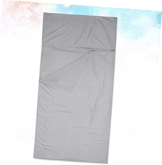 Adult Portable Liner Lightweight Travel Sheet for Hotel Camping Hiking Trains Gray for Clean Bedding