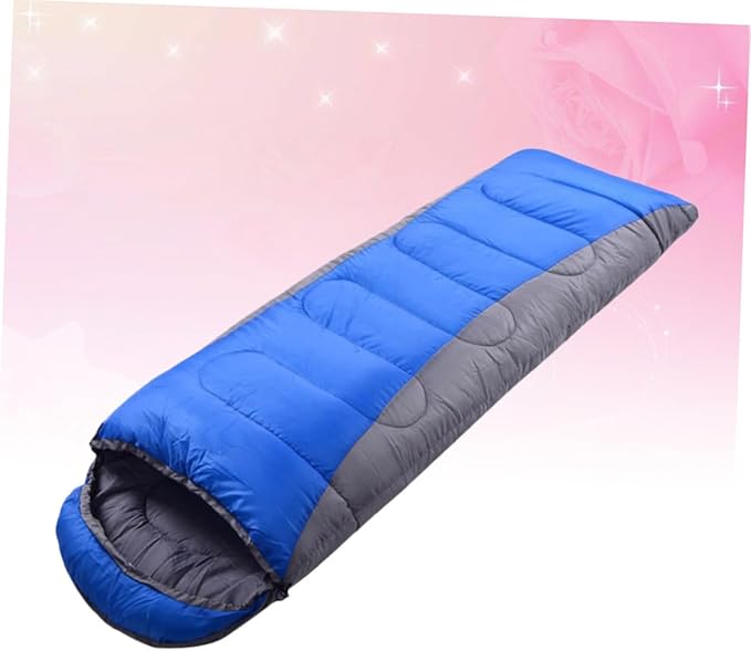 Winter Thickened Outdoor Camping Warm Envelope with Drawstring Hood for Hiking Backpacking and Cold Weather Survival Activities