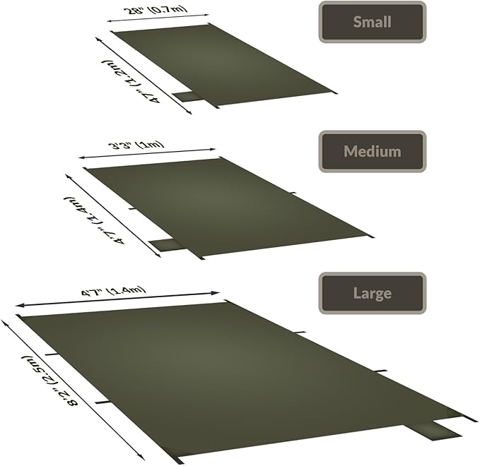 Onewind Tent Footprint 4000mm Waterproof Rate PU Coating 98 *55 Ultralight Camping Tarp Tent Floor Ground Sheet with Carry Bag for Backpacking Hiking Camping Picnic Ground