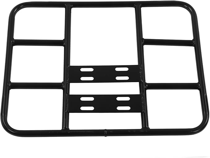 Food Delivery Box Rack Rear Grille 80kg Loading Seamless Steel Tube Universal Food Delivery Box Rack Rear Grille for Motorcycle Electric Bicycle Type 48x38cm(19''x15'')