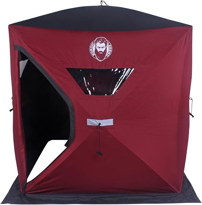 FastFish Series Pop-Up Portable 2-3 Person Ice Fishing Shelter