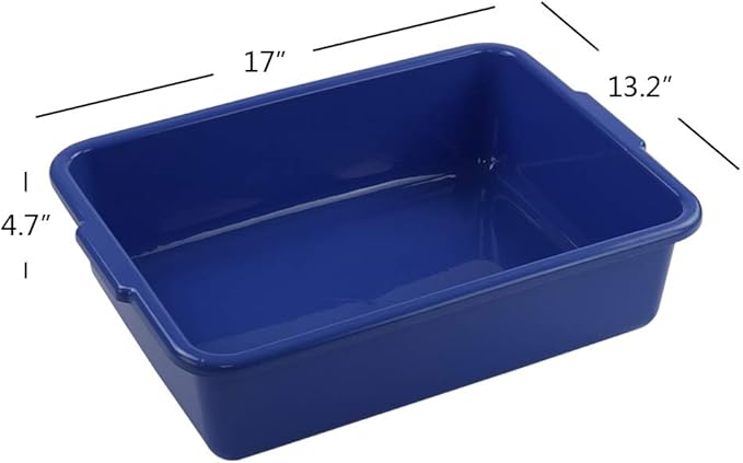 Cand 13 L Commercial Bus Tubs 4 Packs Plastic Bus Box/Wash Basin