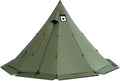 OneTigris Rock Fortress Hot Tent with Stove Jack 4 Season 4-6 Person Tipi for Camping Backpacking Hunting Fishing - Waterproof Wind-Proof
