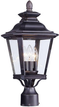 Maxim Knoxville-Three Light Outdoor Post Lantern in Early American Style-9 Inches Wide by 19.5 inches high