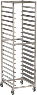 Quick Rack for Baking PansHeavy-Duty Aluminum Baking Pan Rack with Durable Casters - 18-Layer Commercial Baking Rack for Bakeries Restaurants &amp Food Service (179x63x46cm)