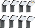 40W LED Outdoor Wall Light 3000LM 5000K No-Glare Porch Light IP65 Waterproof Anti-Rust 360° Adjustable Head for Yard Garage Above Door (8Pack)