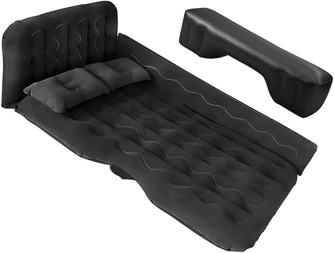 SUV Inflatable Bed Car Inflatable Mattress Portable Camping Mattress Double Inflatable Bed with Air Pump Flocked PVC Lathe
