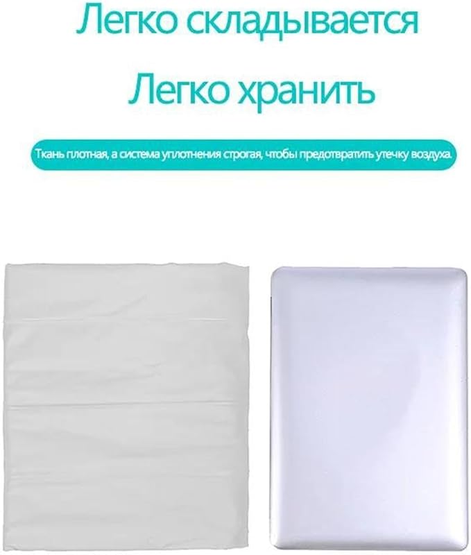 Camping Inflatable Mattress Car Inflatable Mattress Outdoor Inflatable Mattress Thick Flocking PVC Material 170 * 75cm Large Size (Blue)