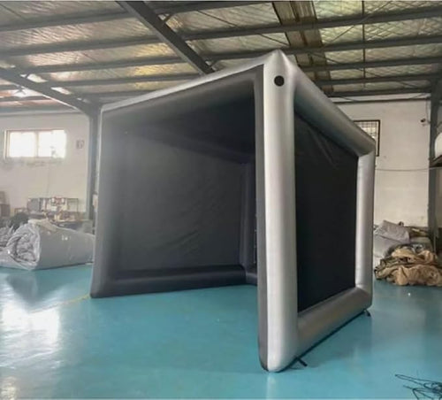 15x13x13ft Inflatable Golf Tent Oxford Simulator Tent with Blower As Picture Show