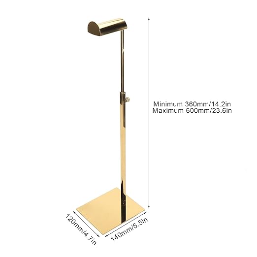 Bags Display Rack Stainless Steel Handbag Display Holder for Clothing Shops Shopping Malls Mirror - Stylish Multifunctional Design Durable Rust Easy Installation (Mirror Gold)