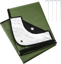 Reflective Thermal Tarp for Camping and Survival Lightweight Insulated Blanket for Outdoor Activities (Green)