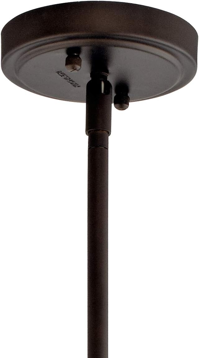 Kichler Everly 13.75 1 Light Hour Glass Pendant Clear Glass Olde Bronze®