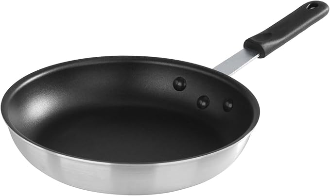 New Star Foodservice 10-Inch Nonstick Aluminum Fry Pan with Heat-Resistant Handle Sleeve 2.0-Inch Depth