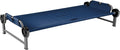 Disc-O-Bed Youth Single Camping Cot Kid-O-Bed Portable Sleeping Cot for Kids with Included Carry Bag Indoor and Outdoor Use Navy