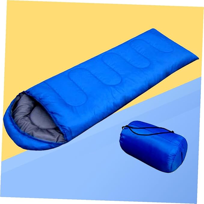 Compression with Hood for Adults Lightweight Envelope Design Drawstring for Hiking Camping Backpacking and Outdoor Activities Includes Compression Storage Bag Blue