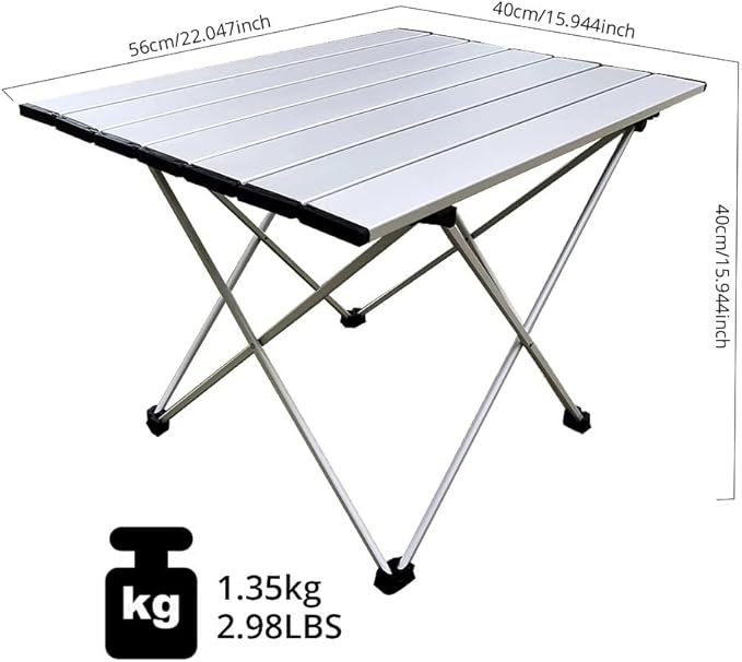 Portable -Light Foldable Camping Folding Table Cooking Fold Out Desk Board Picnic Small Lightweight (D As Shown)