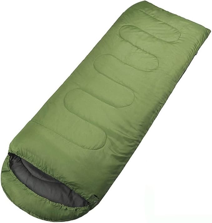 Mummy for Adults Olive Green Lightweight Camping Blanket for Hiking Durable Outdoor Gear with Internal Pouch for Valuables Cold Weather Use