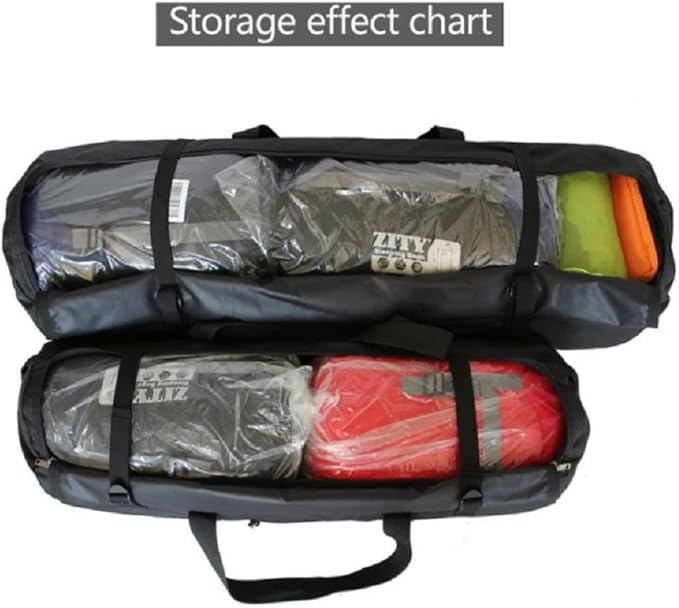 Large Capability Folding Tent Storage Carry Bag Waterproof Luggage Pack Pouch for Camping Hiking Picnic Organizer Walking Holder (Red-XL)