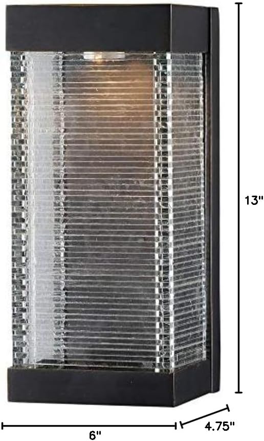 Maxim Stackhouse - 13 Inch 8W 1 LED Outdoor Wall Mount