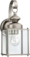 Sea Gull Lighting 8457-965 Jamestowne Transitional One - Light Outdoor Wall Lantern Outside Fixture Antique Brushed Nickel Finish