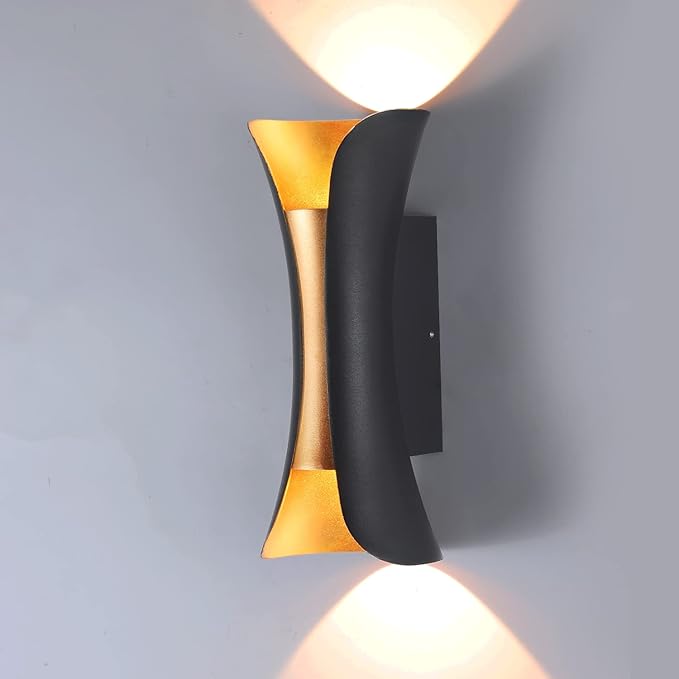 SOKHNA Modern LED Outdoor Waterproof Wall Lamp 20W 3000KOutdoor Porch Wall LampWaterproof Exterior Lights Fixture Suitable for YardsDoorwaysGardenPathwayWarm WhiteIP65 3000K