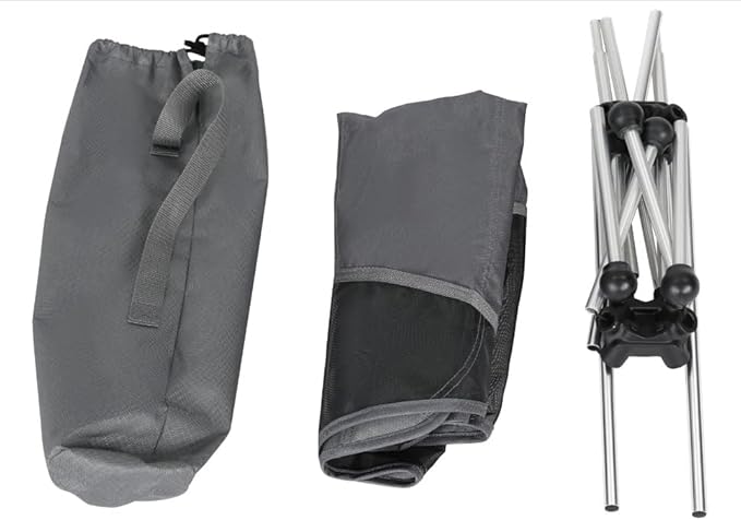 Timber Ridge Lightweight Highback Compact Folding Chair - Portable Comfort for Day Hikes Beach Trips &amp Camping 300 lbs Support