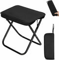 2-in-1 Outdoor Folding Chair &amp Bag Foldable Backpack Stool Portable Mini Outdoor Camping Fishing Folding Seat with Adjustable Shoulder Strapfor Hiking Picnics Outdoor Barbecue (Black L)