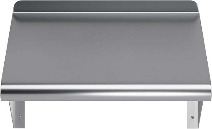 AmGood 12 in. x 16 in. Stainless Steel Wall Shelf | NSF Certified | Appliance &amp Equipment Metal Shelving | Kitchen Restaurant Garage Laundry Utility Room