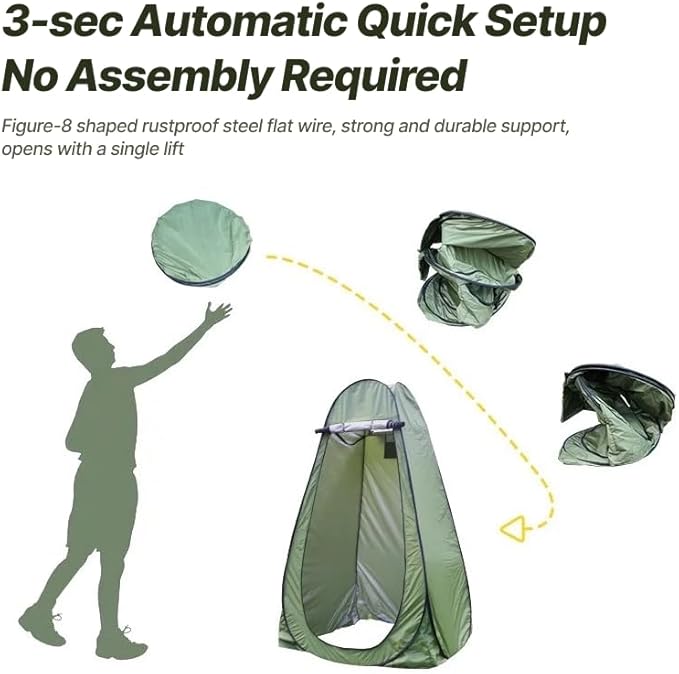 Portable Pop-Up Privacy Changing Tent (Lake Blue)
