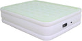 Queen Size Air Mattress with Built-in Pump Inflatable Bed Blow Up Mattress 18in Green White