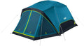 Coleman Skydome Dark Room Camping Tent with Screen Porch &amp 5-Minute Setup Weatherproof 4/6 Person Tent Blocks 90% of Sunlight Rainfly &amp Carry Bag Included Made of PFAS-Free Materials