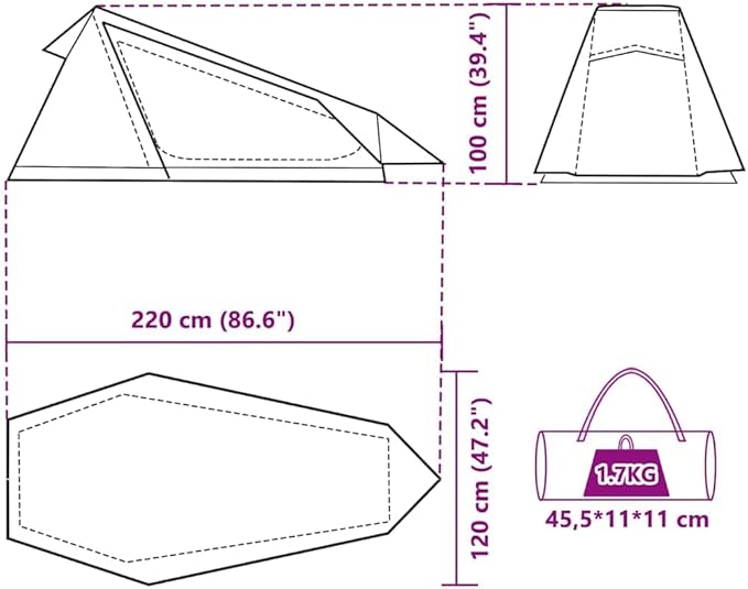 vidaXL Camping tent camping tent