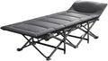 Steel Foldable Camping Bed with Soft Mattress Extra Wider Cots for Outdoor/Office/Beach Portable Folding Bed for Sleeping